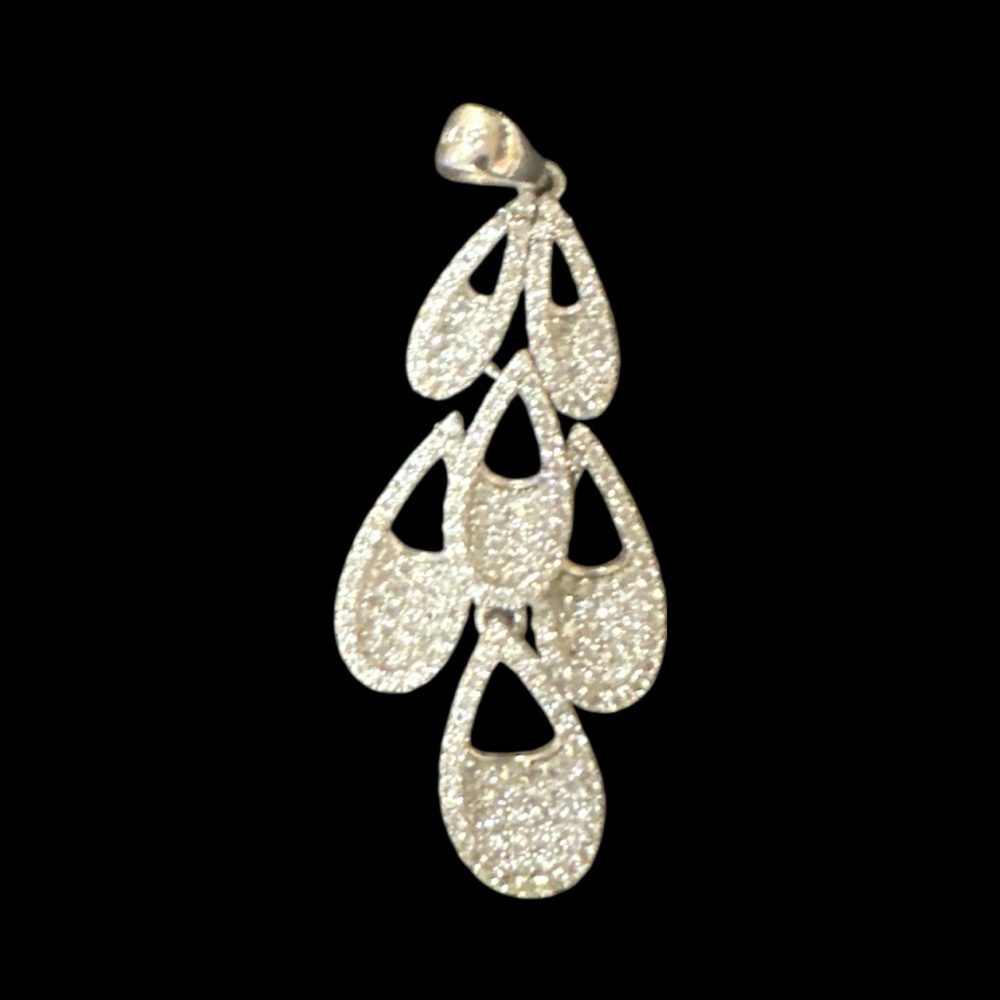 Elegant Silver Teardrop Earrings